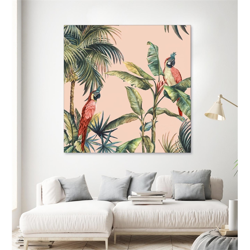 Giant Art 54x54 Tropicano II Fine Art Giant Canvas Print in Multi-Color