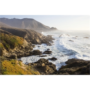 Giant Art 72x48 Big Sur Wave 2 Fine Art Giant Canvas Print in White