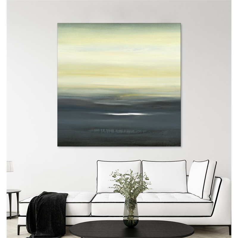 Giant Art 54x54 Land of Serenity II Fine Art Giant Canvas Print in Yellow
