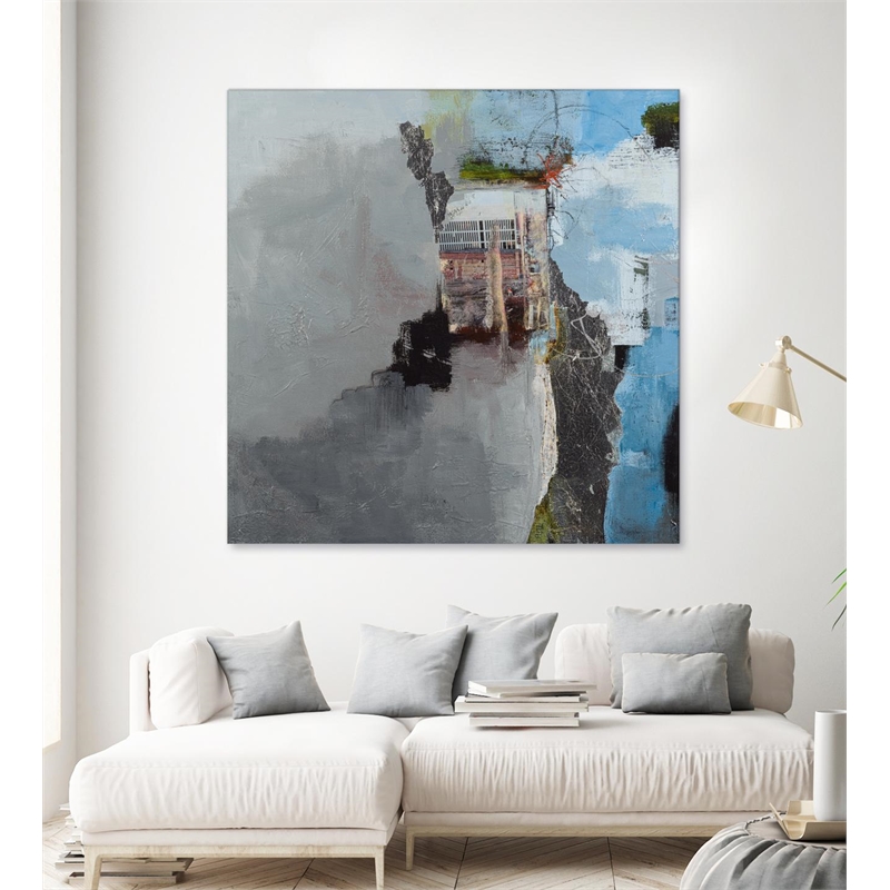 Giant Art 72x72 Living On The Edge Fine Art Giant Canvas Print in Pink