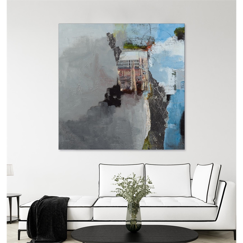 Giant Art 72x72 Living On The Edge Fine Art Giant Canvas Print in Pink