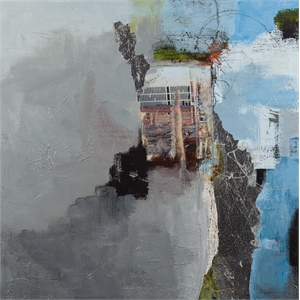 Giant Art 72x72 Living On The Edge Fine Art Giant Canvas Print in Pink
