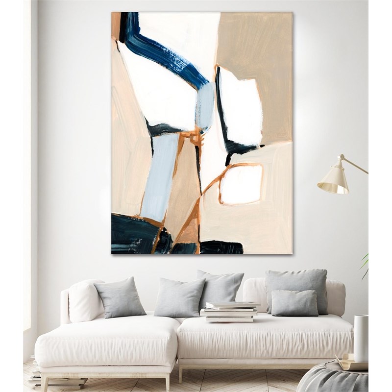 Giant Art 72x54 Diagramme I Fine Art Giant Canvas Print in Multi-Color
