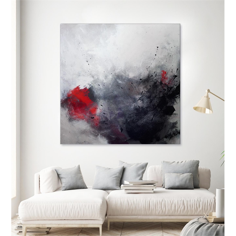 Giant Art 54x54 Unanchored Fine Art Giant Canvas Print in Red