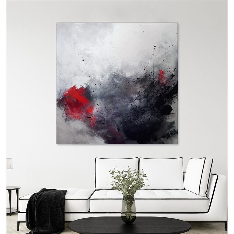 Giant Art 54x54 Unanchored Fine Art Giant Canvas Print in Red