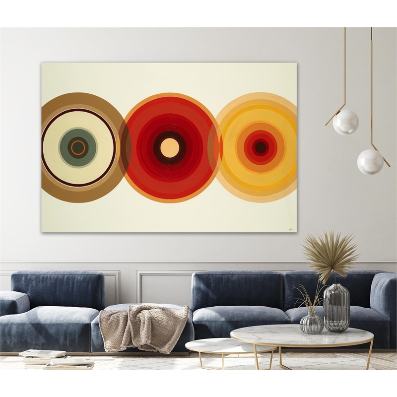 Giant Art 84x54 Color Test 6 Fine Art Giant Canvas Print in Yellow