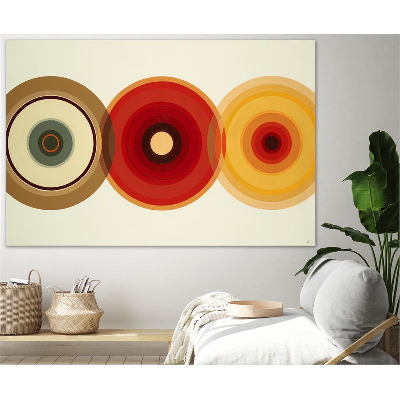 Giant Art 72x48 Color Test 6 Fine Art Giant Canvas Print in Yellow
