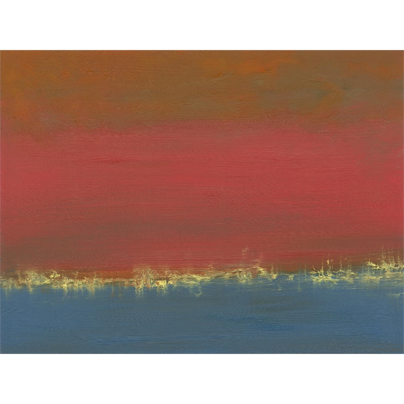 Giant Art 72x54 Harbor Light IV Fine Art Giant Canvas Print in Red