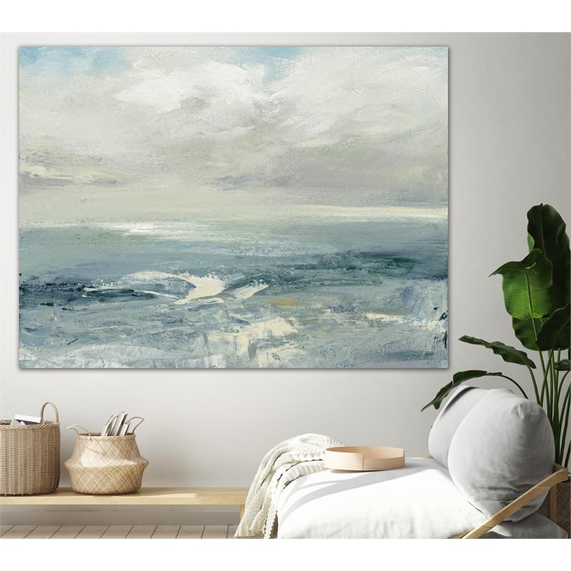 Giant Art 72x54 Waves Crop Fine Art Giant Canvas Print in Multi-Color