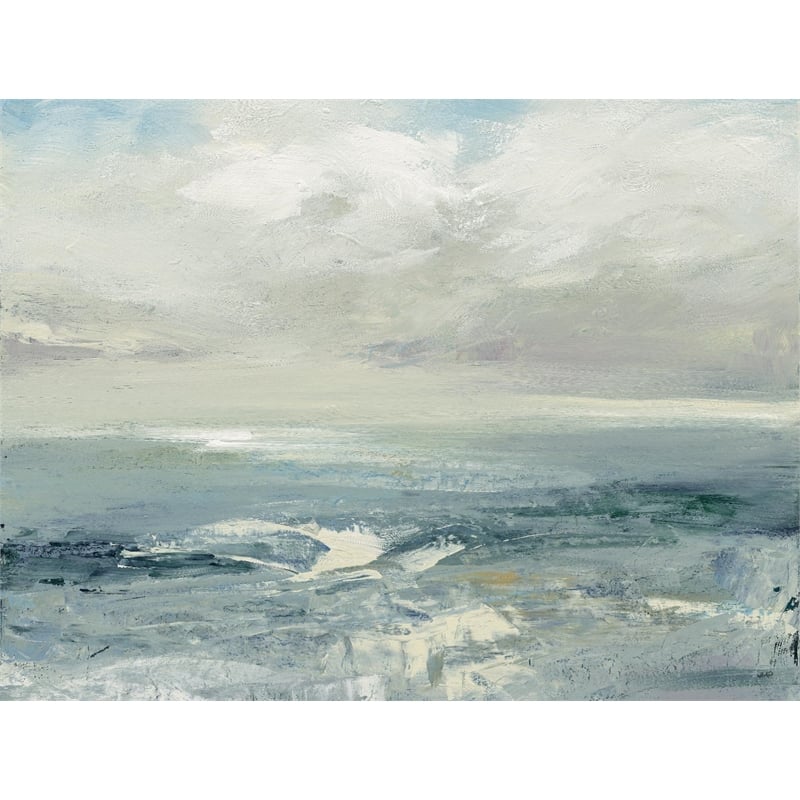 Giant Art 72x54 Waves Crop Fine Art Giant Canvas Print in Multi-Color