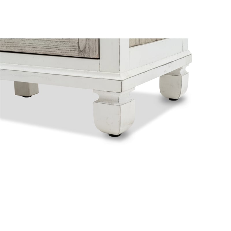 Sea Wind Florida Islamorada Wood Dresser with 6 Drawers in Gray/White