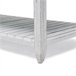 Sea Wind Florida Picket Fence Wood Coffee Table in White/Blue