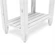Sea Wind Florida Picket Fence Wood Chairside Table with Drawer - Blue
