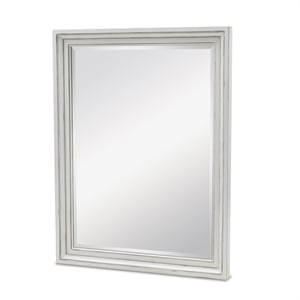 Sea Wind Florida Monaco Rectangle Coastal Wood Mirror in White