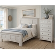 Sea Wind Florida Surfside Wood Chest with 5 Drawers in White
