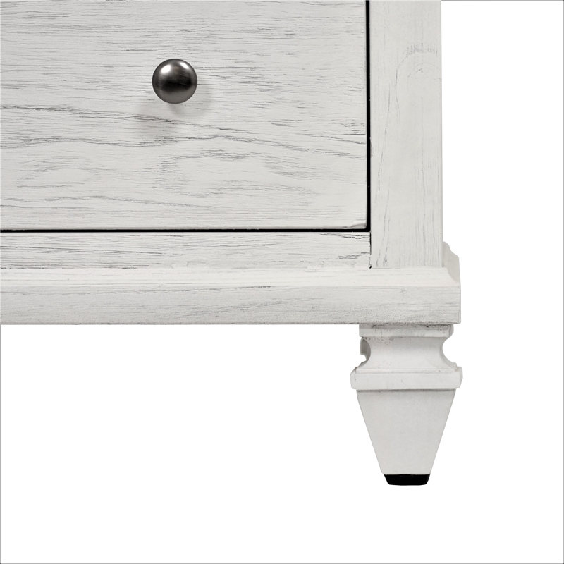 Sea Wind Florida Surfside Wood Chest with 5 Drawers in White