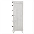 Sea Wind Florida Surfside Wood Chest with 5 Drawers in White
