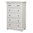 Sea Wind Florida Surfside Wood Chest with 5 Drawers in White