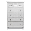 Sea Wind Florida Surfside Wood Chest with 5 Drawers in White