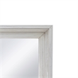 Sea Wind Florida Surfside Rectangle Coastal Wood Mirror in White
