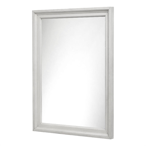 Sea Wind Florida Surfside Rectangle Coastal Wood Mirror in White