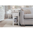 Sea Wind Florida Monaco Wood Chairside Table with Lower Shelf in White