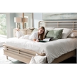 Monterey Solid Wood Tan Coastal Modern King Bed - Bed Furniture