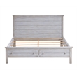 Sea Winds Trading Geneva Solidwood King Storage Bed in Distressed - White