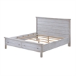Sea Winds Trading Geneva Solidwood King Storage Bed in Distressed - White