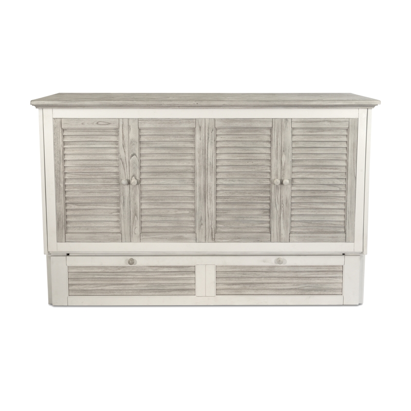 Sea Winds Trading Islamorada Queen Cabinet Murphy Bed with - Beige - Wood