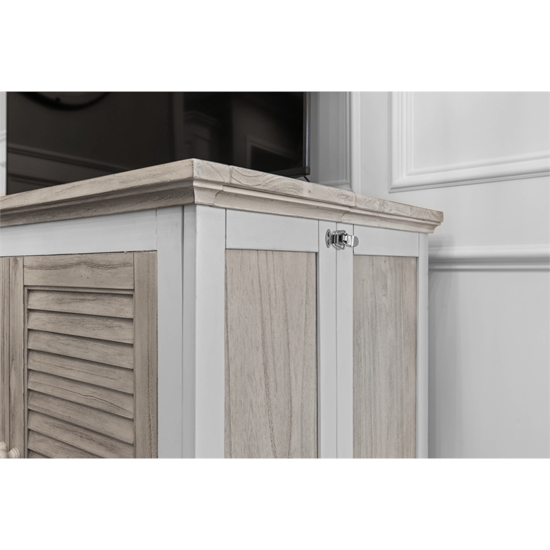 Sea Winds Trading Islamorada Queen Cabinet Murphy Bed with - Beige - Wood