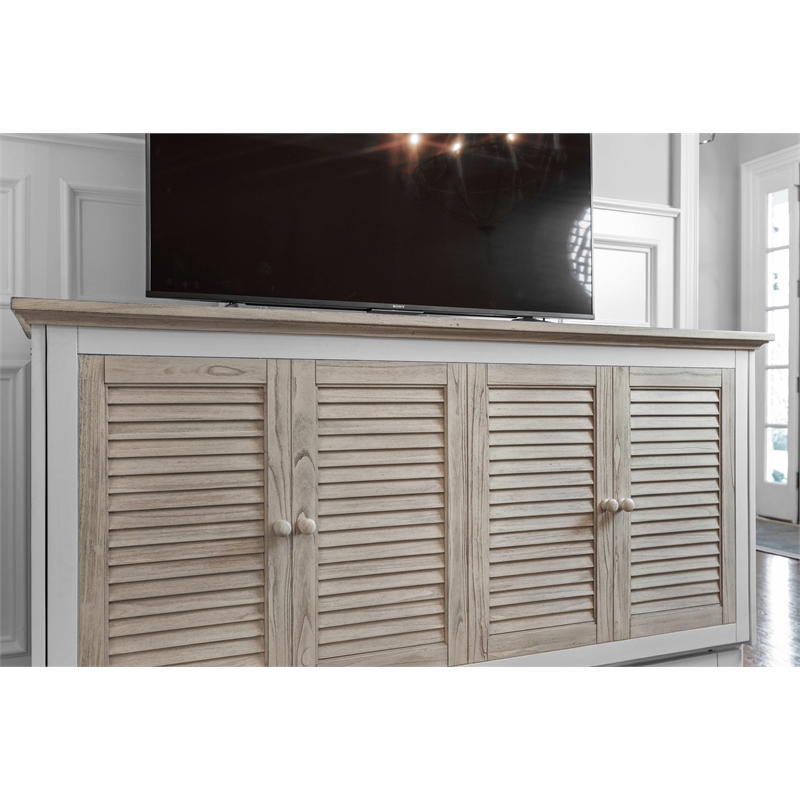 Sea Winds Trading Islamorada Queen Cabinet Murphy Bed with - Beige - Wood