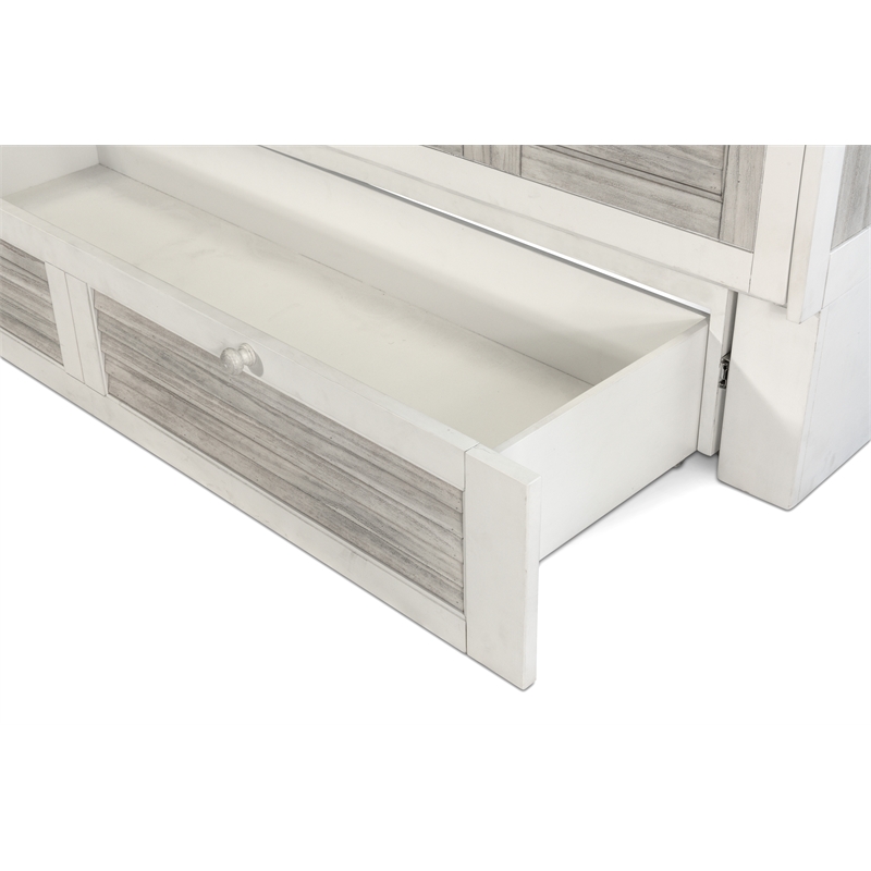 Sea Winds Trading Islamorada Queen Cabinet Murphy Bed with - Beige - Wood