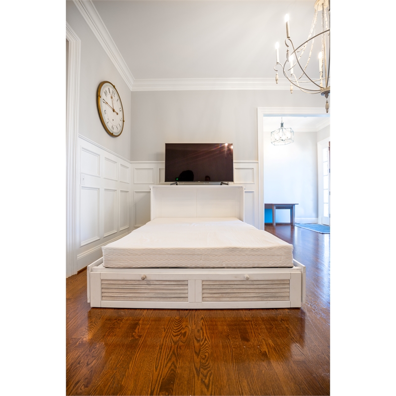 Sea Winds Trading Islamorada Queen Cabinet Murphy Bed with - Beige - Wood
