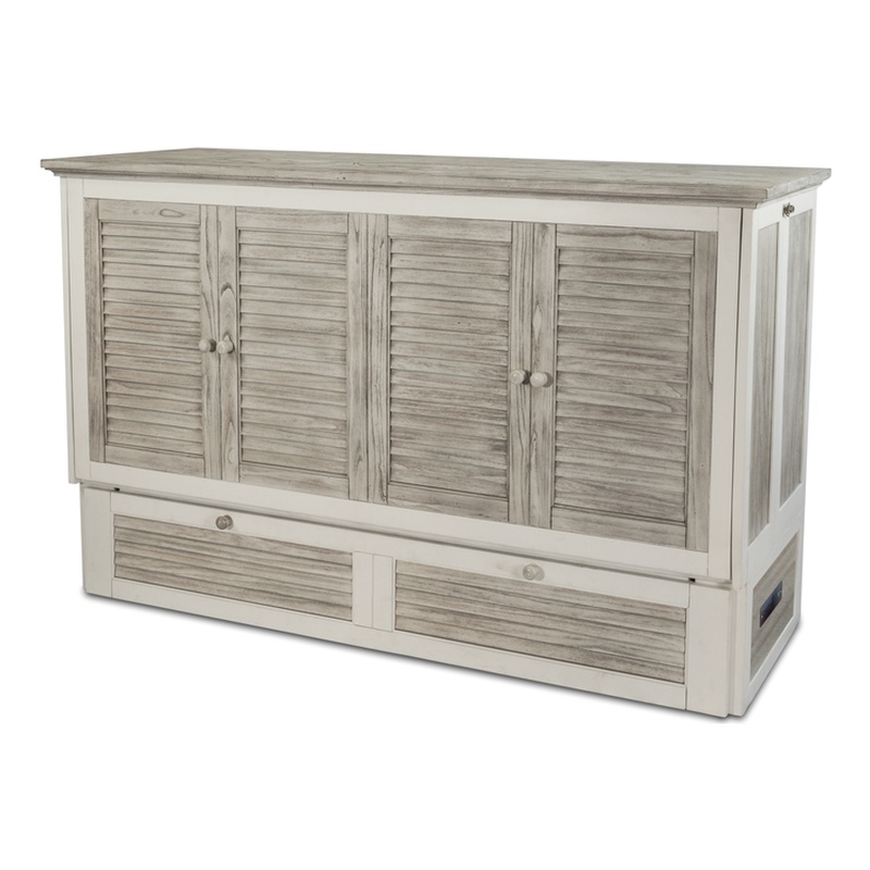 Sea Winds Trading Islamorada Queen Cabinet Murphy Bed with - Beige - Wood