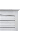 Sea Winds Trading Surfside Twin Headboard in White - Wood - Coastal