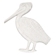 Sea Winds Trading Monaco Round End Table Pelican Inlay in White - Wood