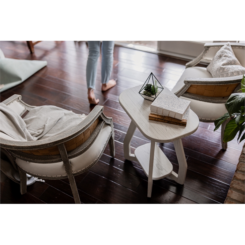 Sea Winds Trading Surfside Chairside Table in White