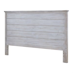 Sea Winds Sea Winds Geneva King Solidwood Headboard in Grey White