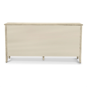Sea Winds Tahiti - 4-Door Credenza - Coastal White - Wood - Piece Furniture