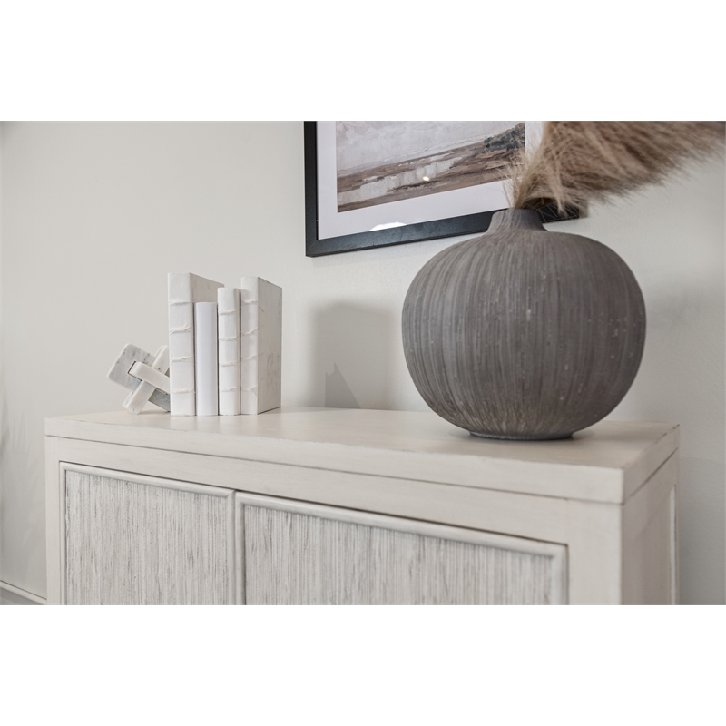 Sea Winds Santorini - 2-Door Bunching Credenza in White Wood