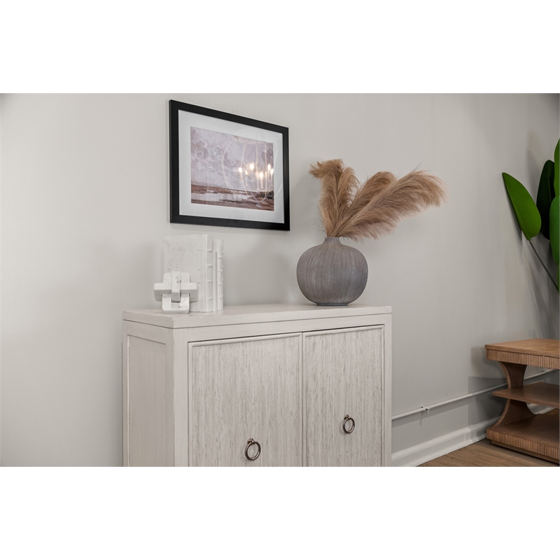Sea Winds Santorini - 2-Door Bunching Credenza in White Wood