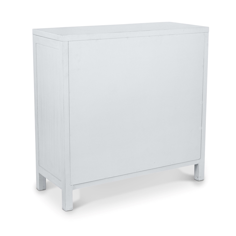 Sea Winds Santorini - 2-Door Bunching Credenza in White Wood