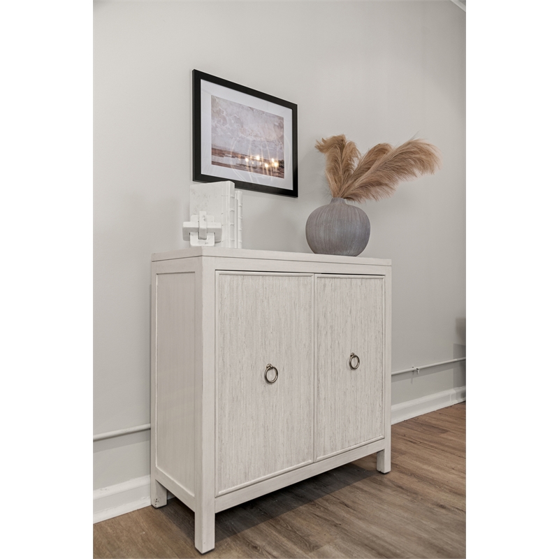 Sea Winds Santorini - 2-Door Bunching Credenza in White Wood