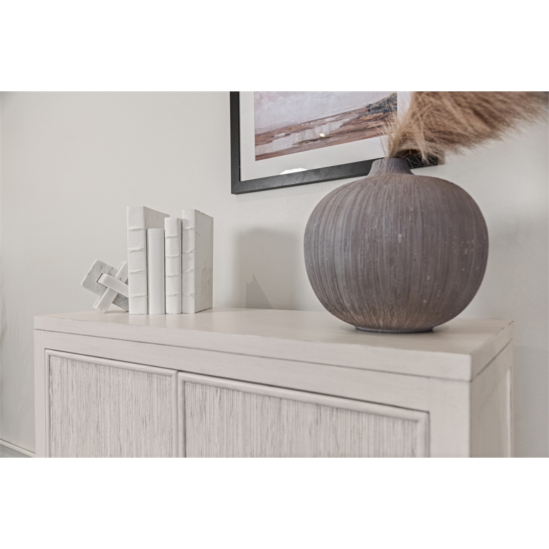 Sea Winds Santorini - 2-Door Bunching Credenza in White Wood
