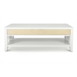 Sea Winds Miramar - 2-Drawer Cocktail Table with Casters - White - Wood