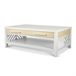 Sea Winds Miramar - 2-Drawer Cocktail Table with Casters - White - Wood