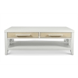 Sea Winds Miramar - 2-Drawer Cocktail Table with Casters - White - Wood