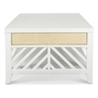 Sea Winds Miramar - 2-Drawer Cocktail Table with Casters - White - Wood