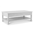 Sea Winds Geneva - 2-Drawer Cocktail Table with Casters - White - Wood